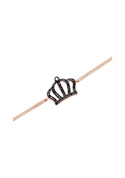 Tektas - Altın 14 Ayar Kral Tacı Bileklik N11.2387 Sarı Altın