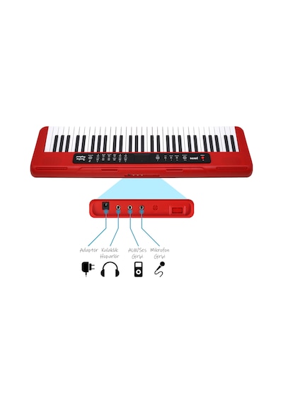 Jwin CTK-3000RD 61 Tuş Hassasiyetli Org (5 Oktav)