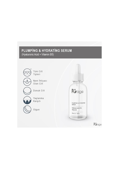 Plumping & Hydrating Serum Hyaluronic Acid Vitamin B5 - Dolgunlaştırıcı Ve Nemlendirici Serum