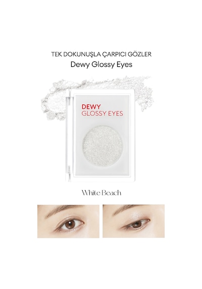 Missha M Dewy Glossy Eyes Parlak ve Işıltılı Görünüm Sunan Göz Farı White Beach