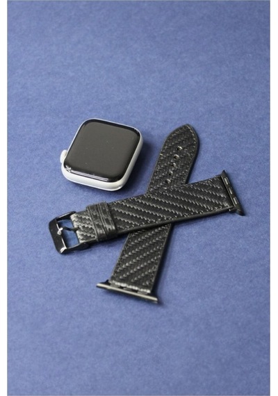 Apple Uyumlu Watch Kordon Siyah Karbon 38-40-41 Mm