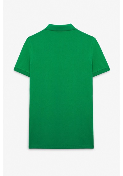 Grimelange Skyloom Erkek %100 Pamuk Kısa Kollu Regular Fit Yeşil Polo Yaka T-shirt Yeşil