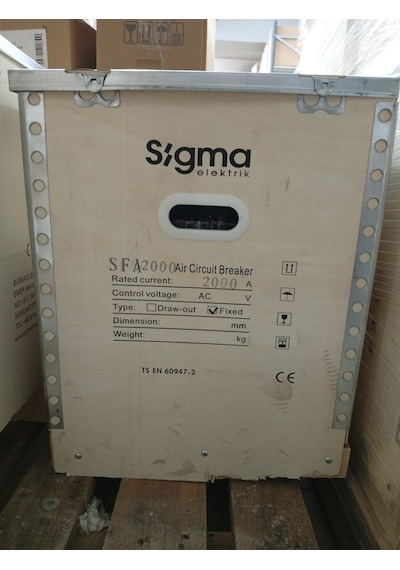 Sigma Termik Manyetik Şalter 3 Kutuplu - Sfa2000h3 2000a Açık Tip Güç Şalteri