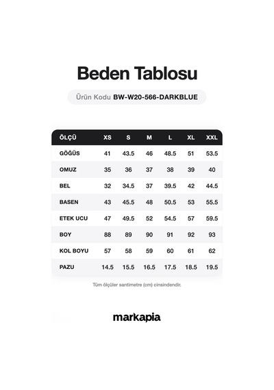 Kadın Uzun Kollu Düğmeli Jean Elbise Koyu Mavi 001