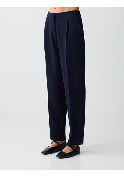 Jimmy Key Lacivert Normal Paça Normal Bel Cepli Dokuma Pantolon 6sw183728494