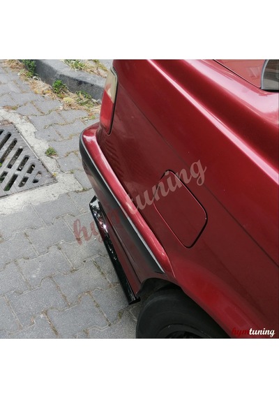 BMW 3 Serisi E36 Uyumlu Universal Arka Tampon Flap Seti P.Black
