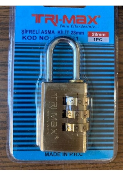 Trimax Şifreli Asma Kilit 28mm