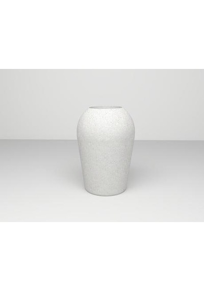Nuano Consept Zen Serisi Yuvarlak Saksı Beyaz 42x50