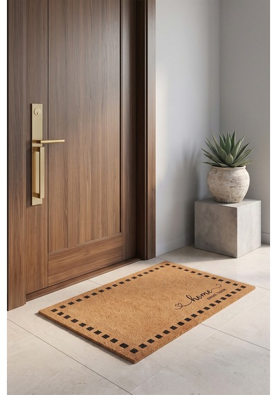 Villadia Home Textile Kapı Önü Paspası Kaymaz Taban Dekoratif Paspas Ev Giriş Antre İç Ve Dış Mekan Paspası 45x70 Cm 4ypycoco