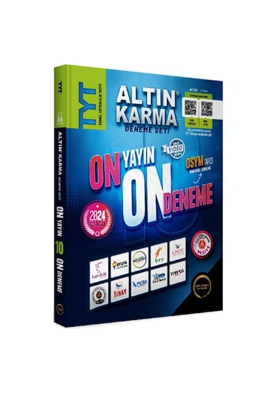 Altın Karma Yayınları Tyt 10 Farklı Deneme + Son 1 Yıl Çıkmış Sorular Hediye 2024 P-213785