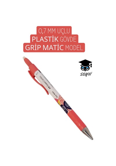 0,7 Mm Uçlu Plastik Gövde Matic Model Çok Renkli