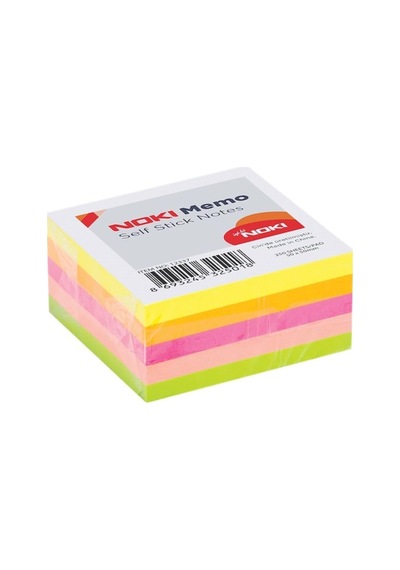 Noki Yapışkanlı Not Kağıdı, 50x50 Mm, 250 Yaprak, Çok Renkli