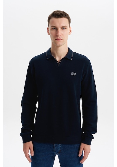 AR-MA Arma Erkek Regular Fit Polo Yaka Sweatshirt Karbon Fırçalı Selanik, %65 Pamuk %35 Polyester, Düğmesiz Basic K30554698602 Lacivert AR-MA Arma Erkek Regular Fit Polo Yaka Sweatshirt Karbon Fırçalı Selanik, %65 Pamuk %35 Polyester, Düğmesiz Basic K30554698602 Lacivert