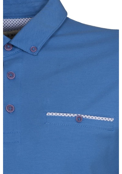 AR-MA Arma Erkek Basic Slim Fit Polo Yaka Tişört Y9tyo7968 Mavi