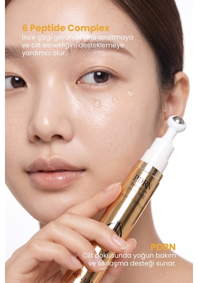 Aln Nab Pdrn, 6 Peptide Complex Göz Çevresi Serumu 15 Ml, Soğuk Rollerball Başlıklı Anti-aging Bakım, İnce Çizgi, Kırışıklık, Göz Altı Torbası Ve Morl