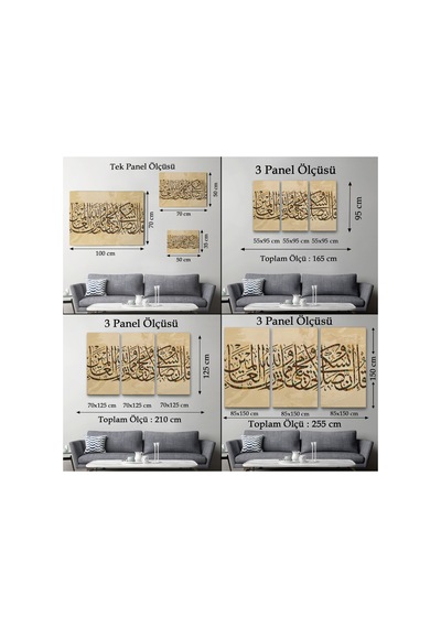 Benim İbadetim Hayatım Ve Ölümüm Alemlerin Rabbi Allah İçindir,dekoratif Tablo