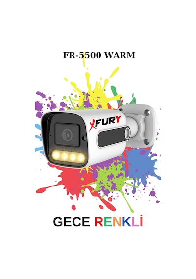 Fury 8 Kameralı Set Full Hd Gece Renkli Görüş-cepten İzle-su Geçirmez Güvenlik Kamerası Seti 320gb