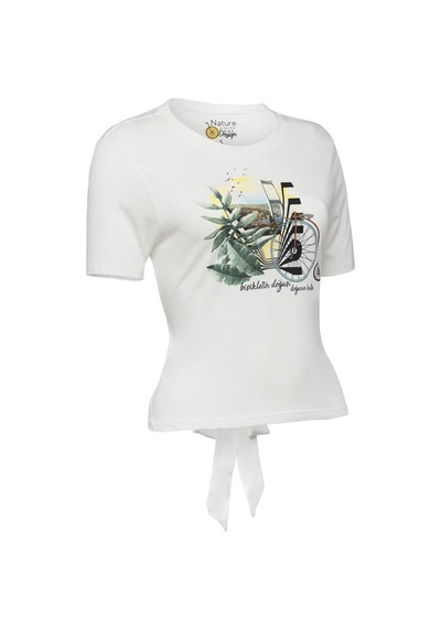 Biggdesign Nature Boğazda Bisiklet Kadın T-shirt 001