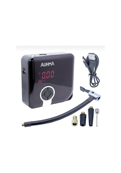 Hava Pompası Taşınabilir Hava Kompresörü Dijital Lastik Basınç Göstergeli Powerbank Şarjlı Araba Oto Diğer