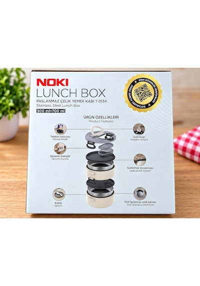 Nokı Lunch Box T-0134 500+700 Ml Paslanmaz Çelik Yemek Kabı Kaşıklı, Özel Saplı, Sızdırmaz, 2 Katlı Pembe Çok Renkli Nokı Lunch Box T-0134 500+700 Ml Paslanmaz Çelik Yemek Kabı Kaşıklı, Özel Saplı, Sızdırmaz, 2 Katlı Pembe Çok Renkli