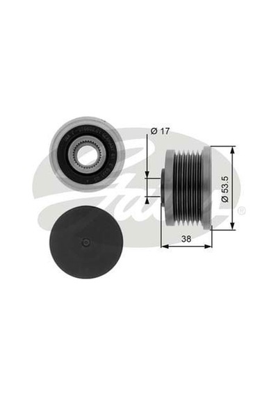 GATES OAP7081 ALTERNATÖR KASNAĞI MEGANE LAGUNA II TRAFIC MASTER 1