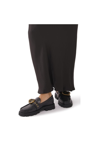 Kurt Geiger Mayfair Deri Loafer Ayakkabılar Siyah