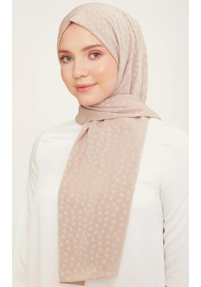 Armine Trend J.capri Şal 4 - 136 - Kalpli Vizon Bej