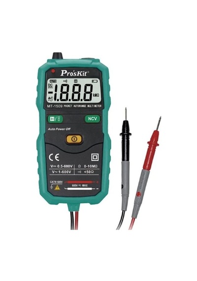 Proskit Mt-1509 Cep Tipi Otomatik Multimetre Ölçü Aleti