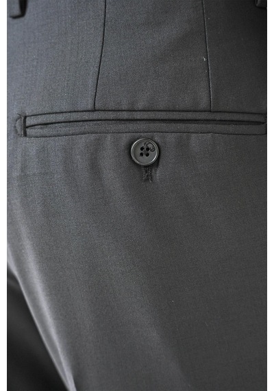Efor Slim Fit Pilesiz Yün Klasik Siyah Kumaş Pantolon P 1191 Siyah