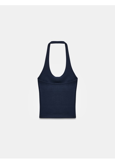 Dilvin 21052 Halter Yaka Top-k.lacivert
