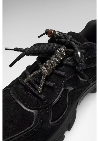 Guess Irrina Kadın Deri Sneaker Ayakkabı Flfırrsue12 Siyah