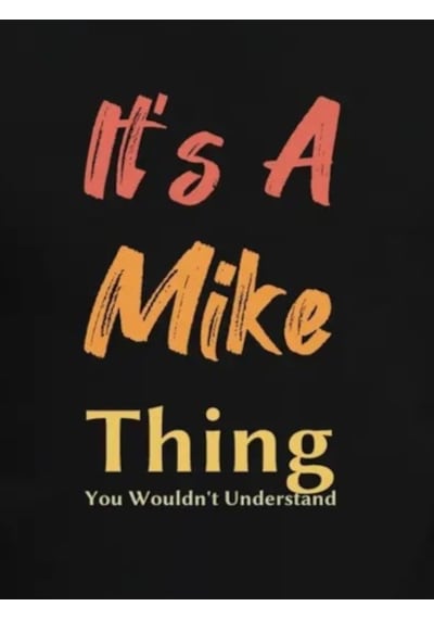 Erkek It Is A Mike Thing Baskılı Erkek T-shirt Siyah Erkek It Is A Mike Thing Baskılı Erkek T-shirt Siyah