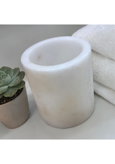 Marandmore Ginko Beyaz Mermer 4lü Banyo Seti