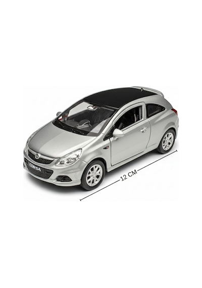Gri 1:34 Ölçek Die Cast Kapıları Açılır Lisanslı Opel Corsa Opc Oyuncak Metal Model Araba Çok Renkli