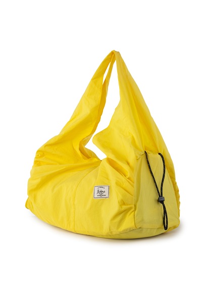 İcone Bag Icone Pliseli Fermuarlı Yoga Çantası, Fitness Çantası, Gym Heybe Görünümlü Pliseli Spor Çantası Sarı