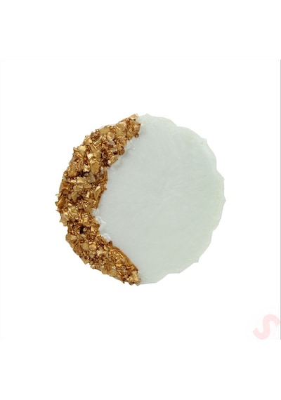 Epoksi Taşlı Magnet, 6,50 Cm - Altın - 1 Adet Altın