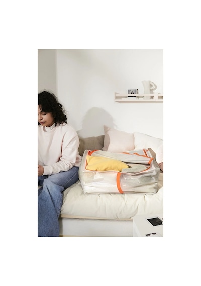 Ikea Parkla Saklama Hurcu 55 X 49 X 30 Cm Beyaz - Turuncu
