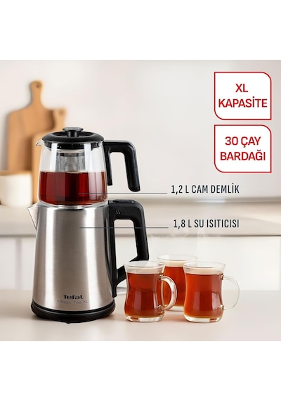 Tr Magic Tea Xl Cam Demlikli Ve Paslanmaz Çelik Gövdeli 1650 Watt Çay Makinesi Diğer