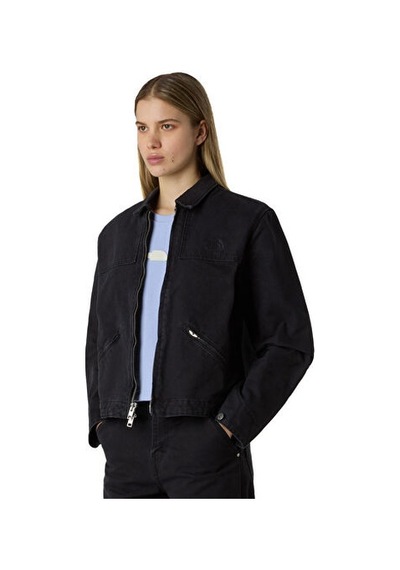 The North Face W Cedar Canvas Work Jacket Kadın Günlük Ceket Nf0a8b99jk31 Siyah Siyah