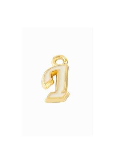 Sarı - 138 - Renkli Püskül Kolye - Spt-gld - Ucu Harf-11920069-ı