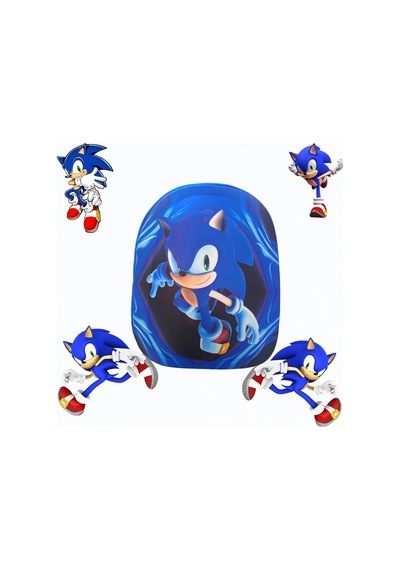 Sonic 3d Kabartmalı Anaokulu Kreş Ve Günlük Kullanım Çantası Sırt