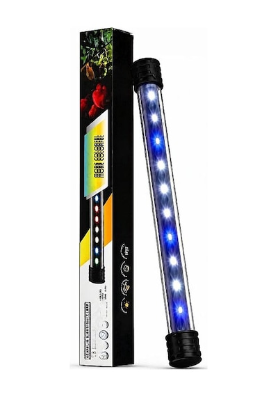 Coco Akvaryum Su Altı Led Aydınlatma 20 Cm Beyaz Mavi 3w 6 Led Akvaryum İçi Aydınlatma