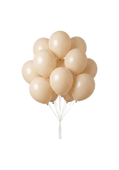 Pastel Balon 11 İnc 28 Cm Doğum Günü Parti Malzemeleri 10 Adet Krem