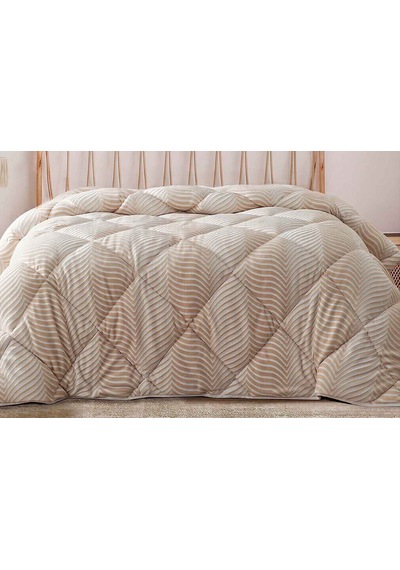 Merinos Fashion Yorgan 195x215 Side Bej