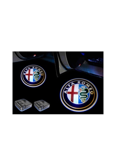Alfa Romeo Kapı Altı Led Aydınlatma Araç Logolu 4 Kapılık