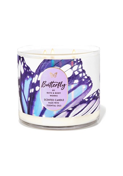 Bath & Body Works Butterfly Büyük Mum 411 G Çok Renkli