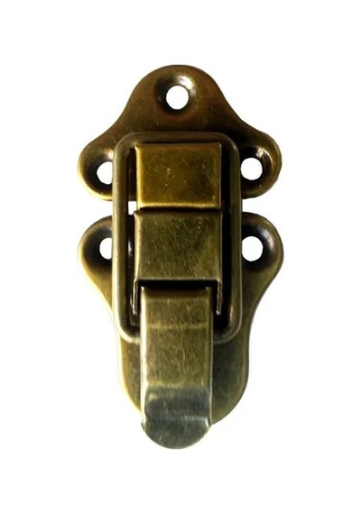 Sandık, Kutu Klipsi, Ön Kilidi - 72x40mm, Antik, 100 Adet Diğer
