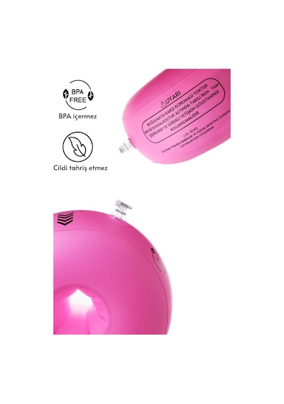 Elvense Çocuk Yüzme Kolluğu Seti 10-30 Kg Pompalı + Taşıma Çantalı Pembe