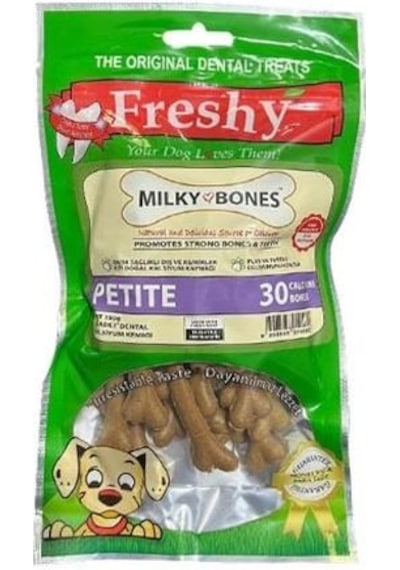 Freshy Green Dental Bones Petite Kemik Köpek Ödülü - 30 Adet
