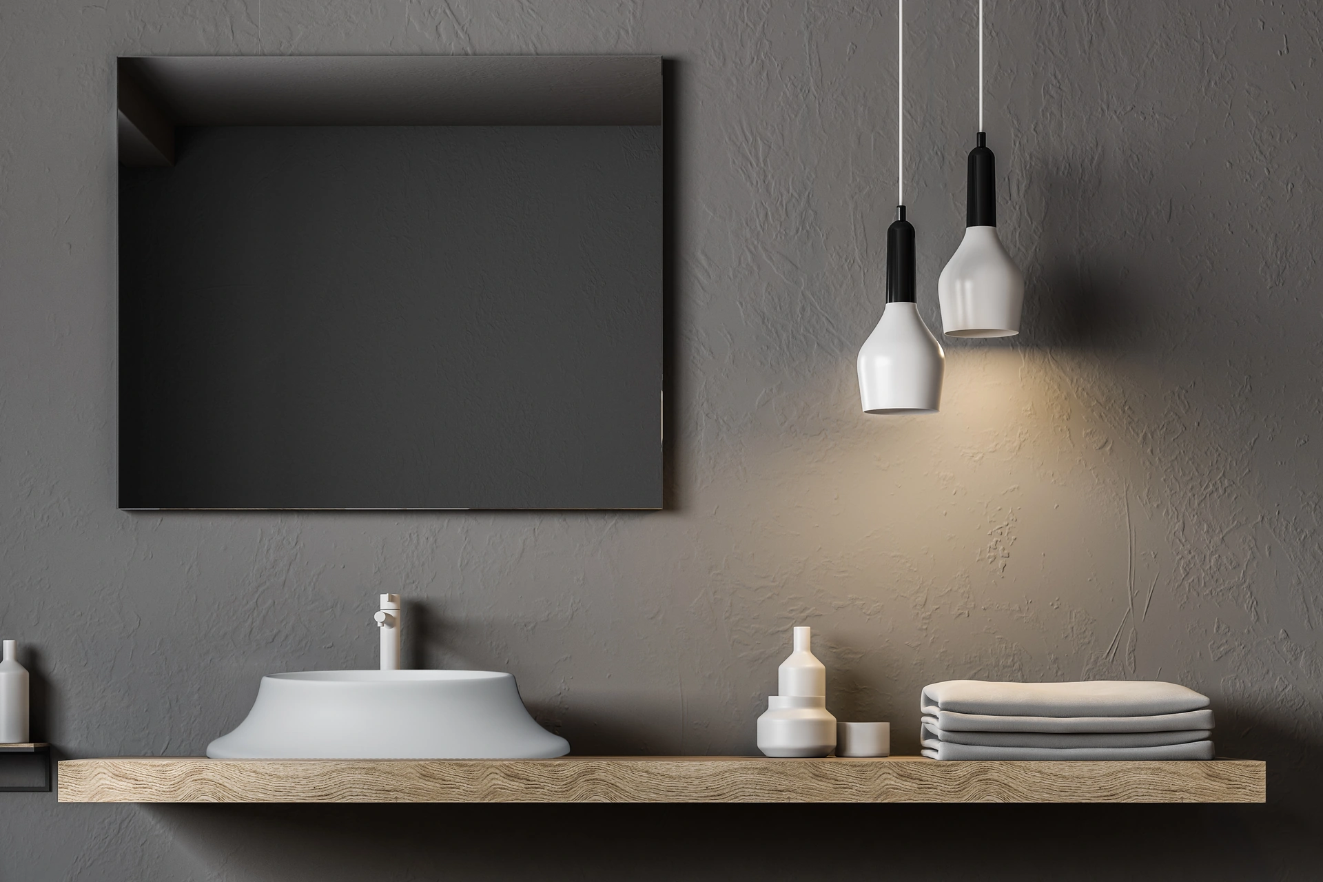 Pearl Volcano Matt White Solid Lavabo Beyaz